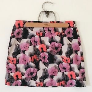 J. Crew Floral Mini Skirt Size 0